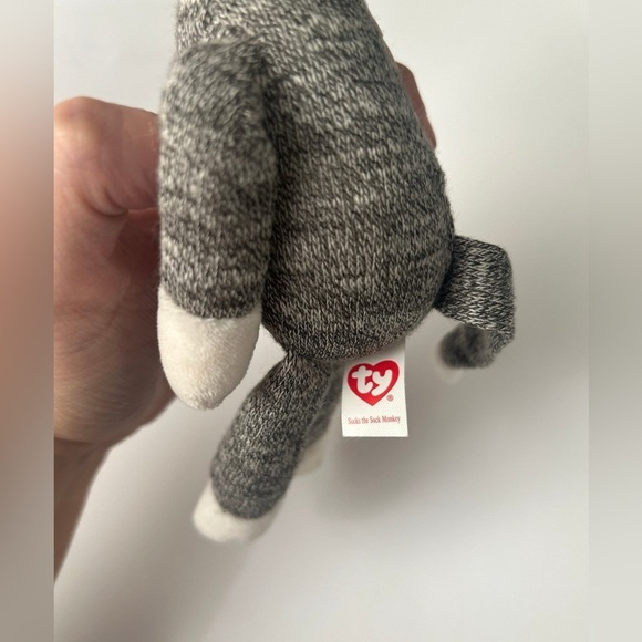Ty beanie baby socks the sock monkey Plush - Picture 4 of 6